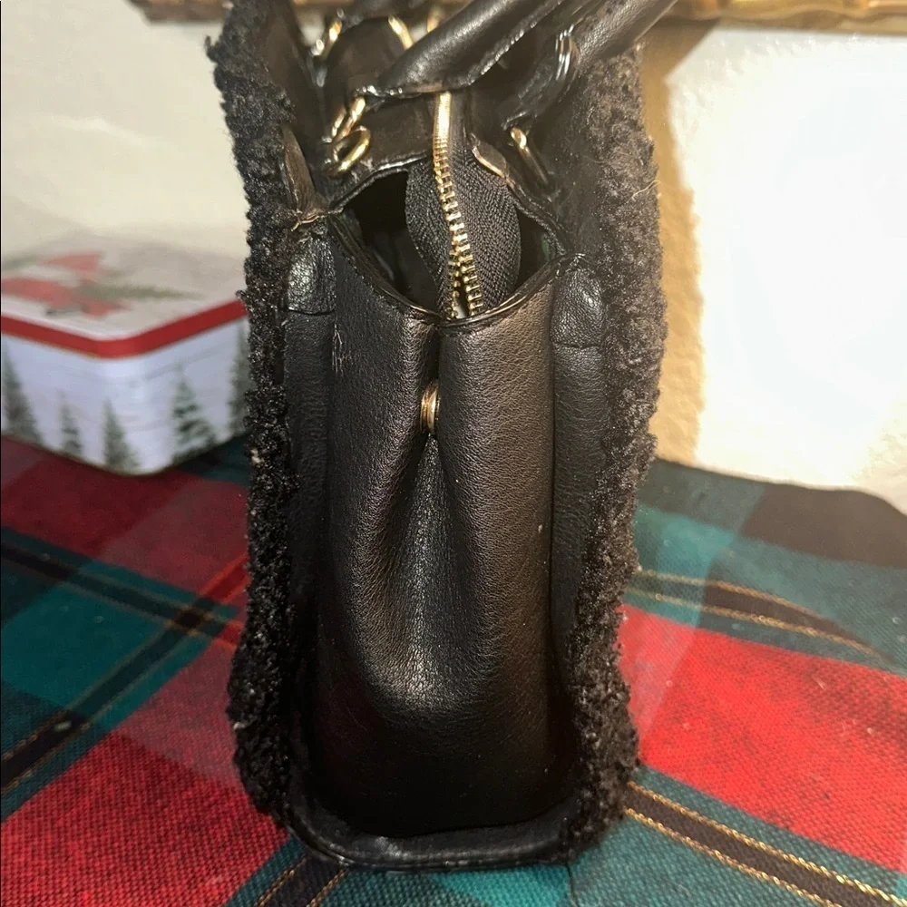 Betsey Johnson Black Textured Satchel